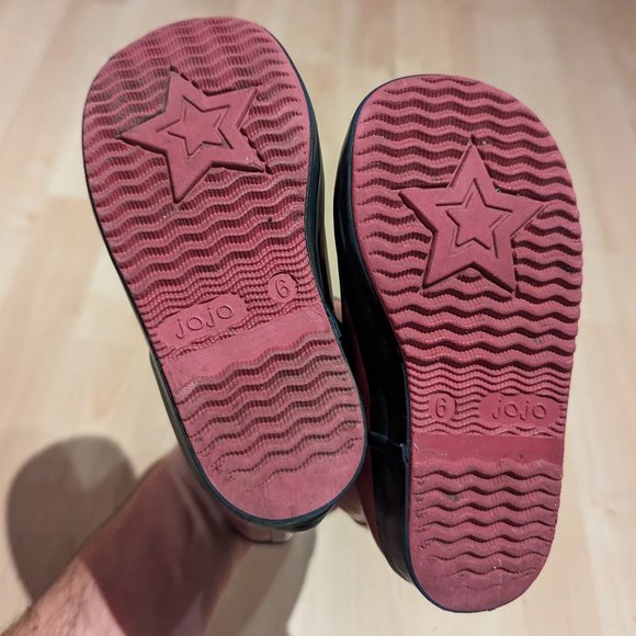 Jojo Maman Bébé Waterproof Rain Boots - Infant Girl Size 6, Pink & Dark Blue, Pe - Picture 5 of 5